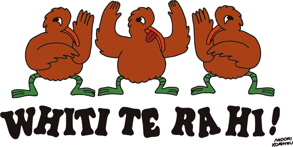 3匹のキーウィ　イラスト