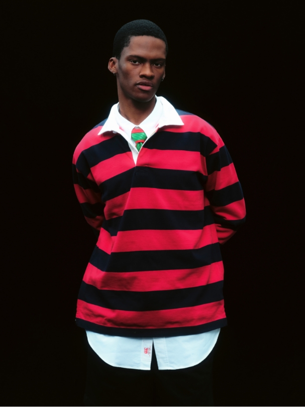 2.5INCH STRIPE RUGBY JERSEY,Brooks Brothers × canterbury BD SHIRT,CHINO SHORTS