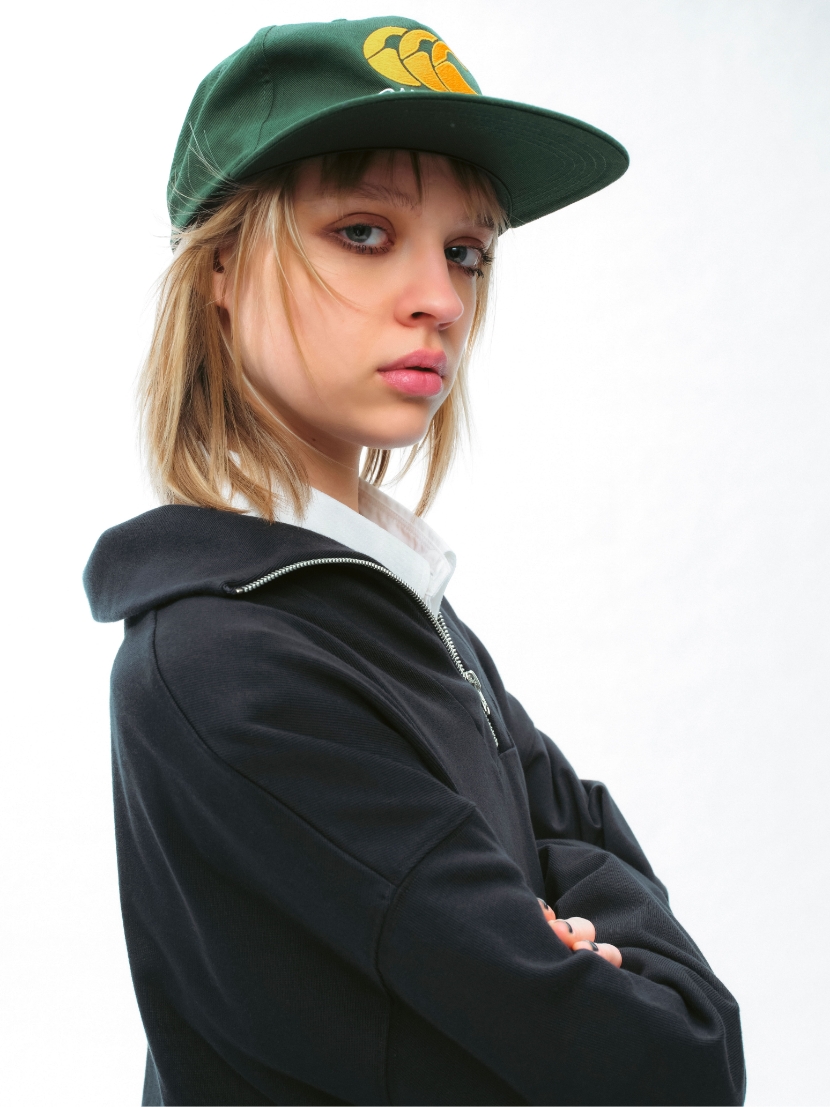 HALF ZIP RUGBY JERSEY,L/S STRETCH BD SHIRT,CLASSIC BIG LOGO CAP