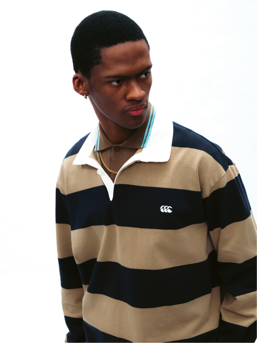 4INCH STRIPE RUGBY JERSEY,CHINO PANTS