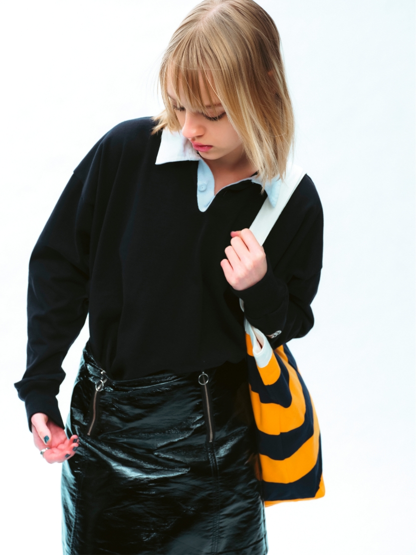 SOLID COLOR RUGBY JERSEY,RUGBY JERSEY TOTE BAG