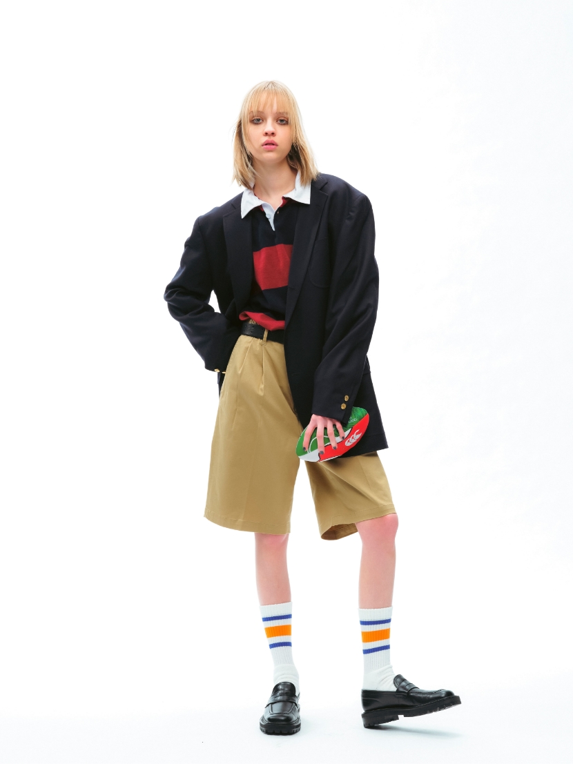 New Zealand RUGBY JERSEY,CHINO LONG SHORTS,Brooks Brothers × canterbury BLAZER,LINE SOCKS