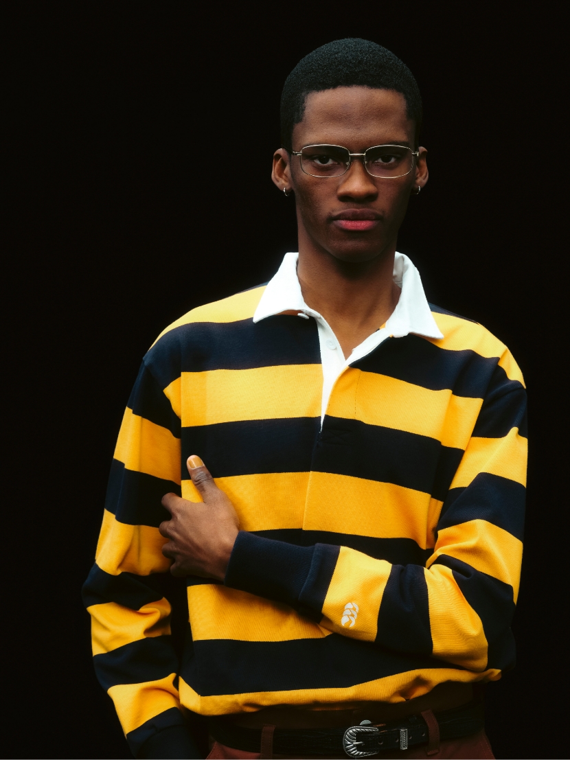 2.5INCH STRIPE RUGBY JERSEY