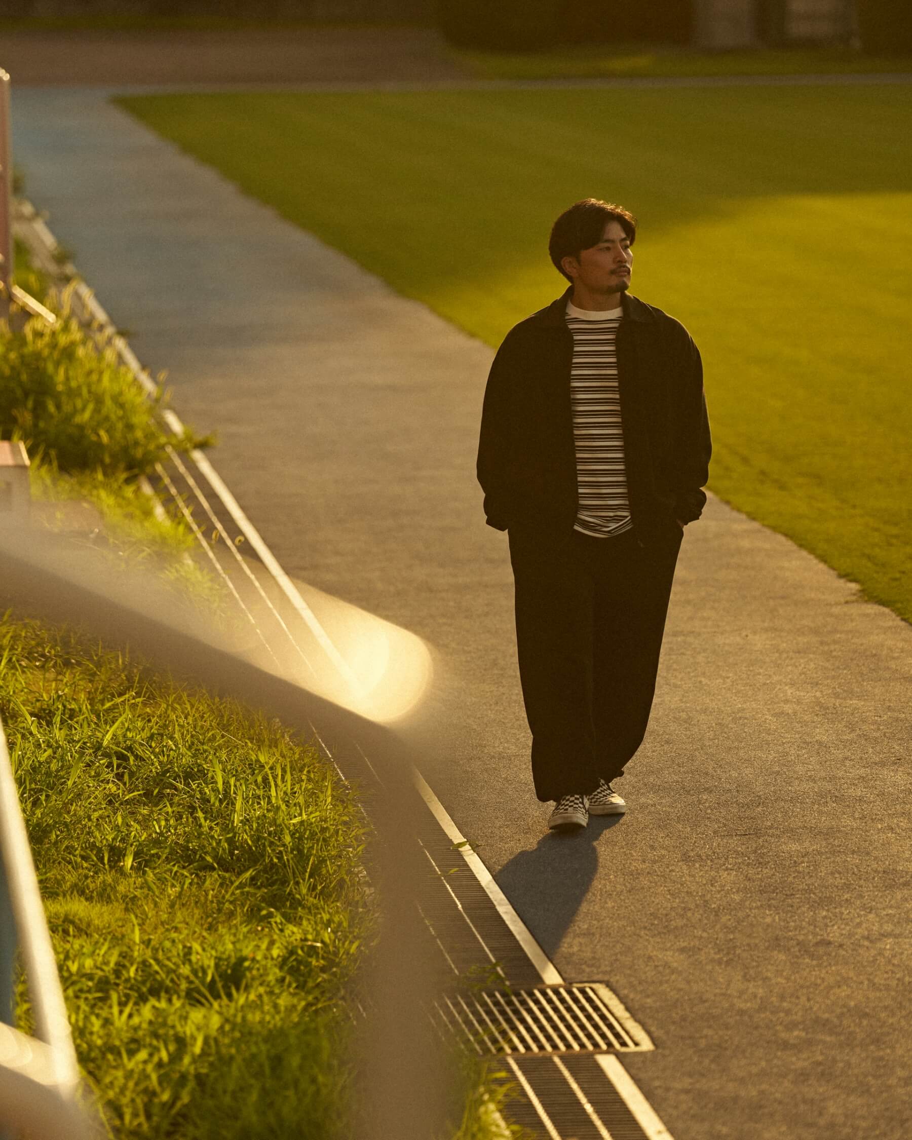 RUGBY JERSEY TRACK JACKET,L/S STRIPE LIGHT JERSEY TEE,RUGGER PANTS