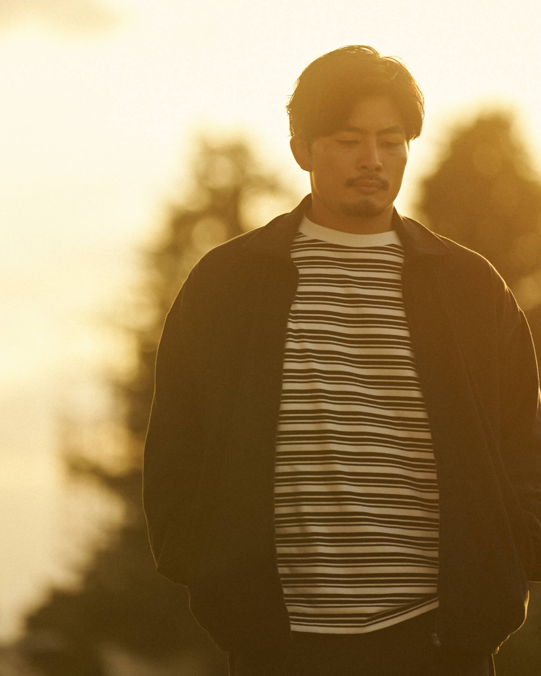 RUGBY JERSEY TRACK JACKET,L/S STRIPE LIGHT JERSEY TEE,RUGGER PANTS