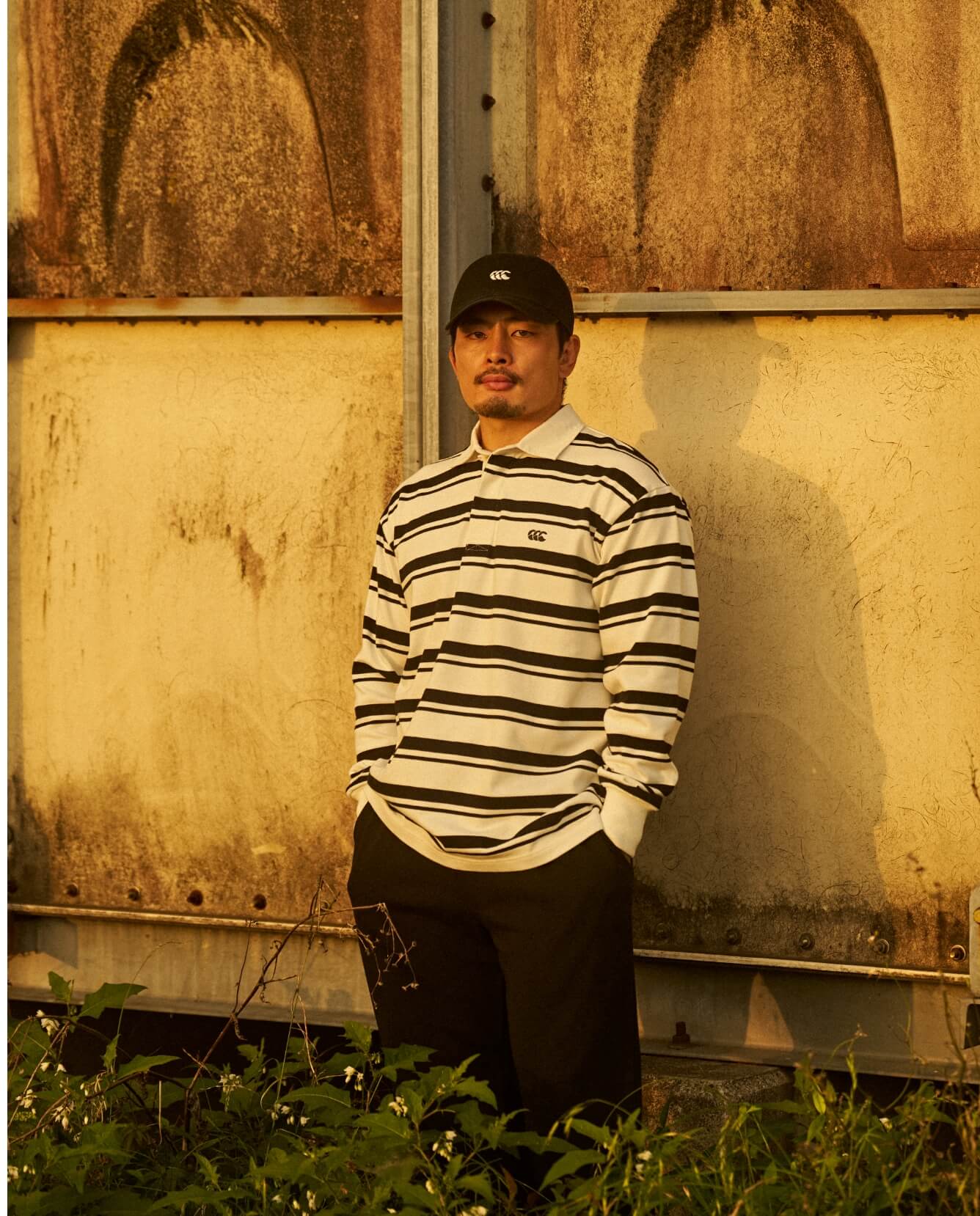 L/S ENG TYPE RUGBY JERSEY,RUGGER PANTS,STANDARD WASHED CAP
