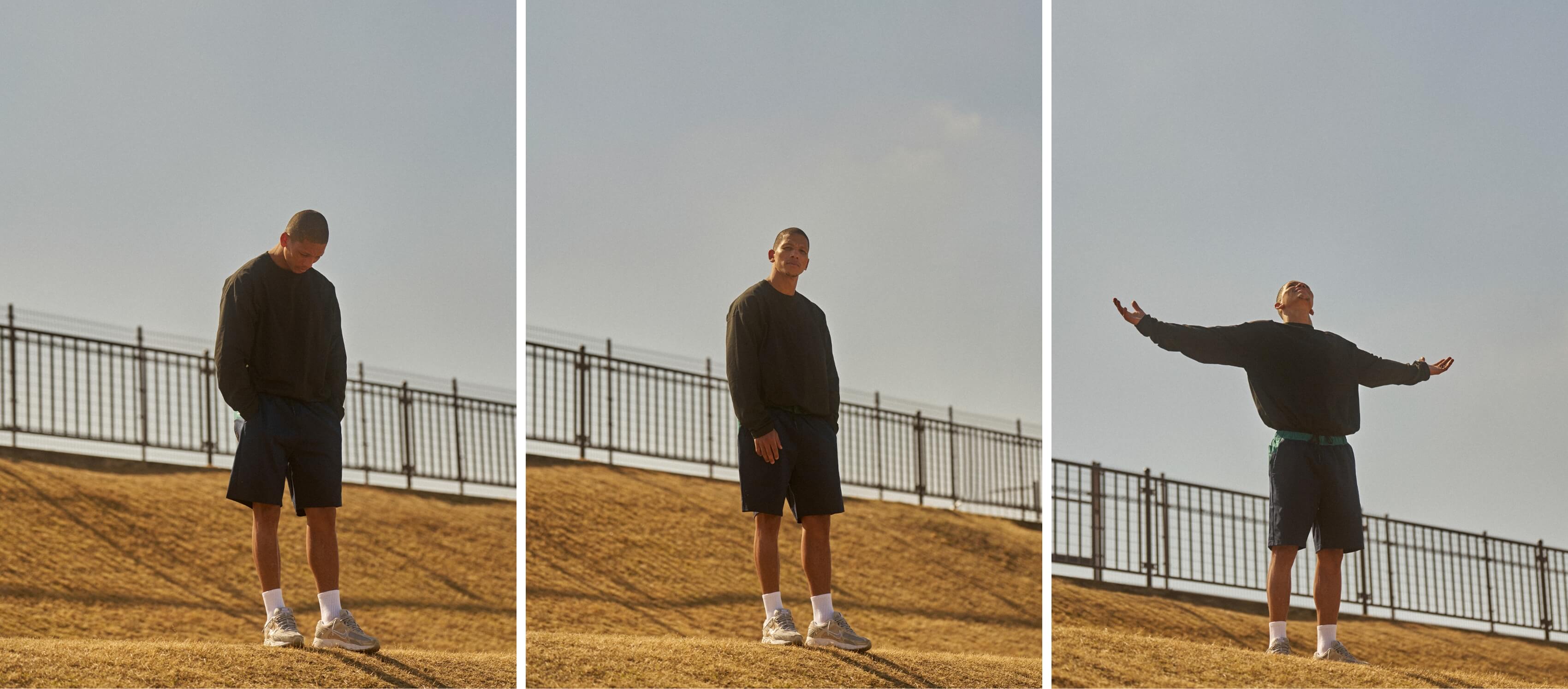 L/S HEAT SHIELD TEE・DUAL SHORTS