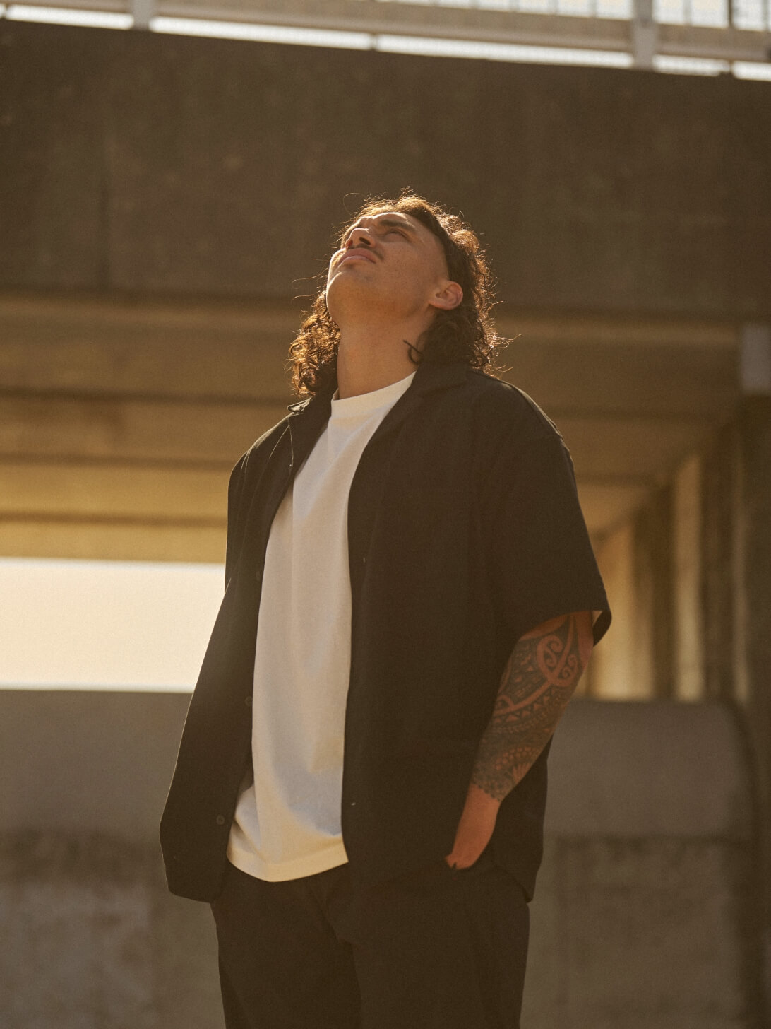 RUGBY JERSEY OPEN COLLAR SHIRT・S/S TEE HAKA WAR CRY・FIELD SHORTS