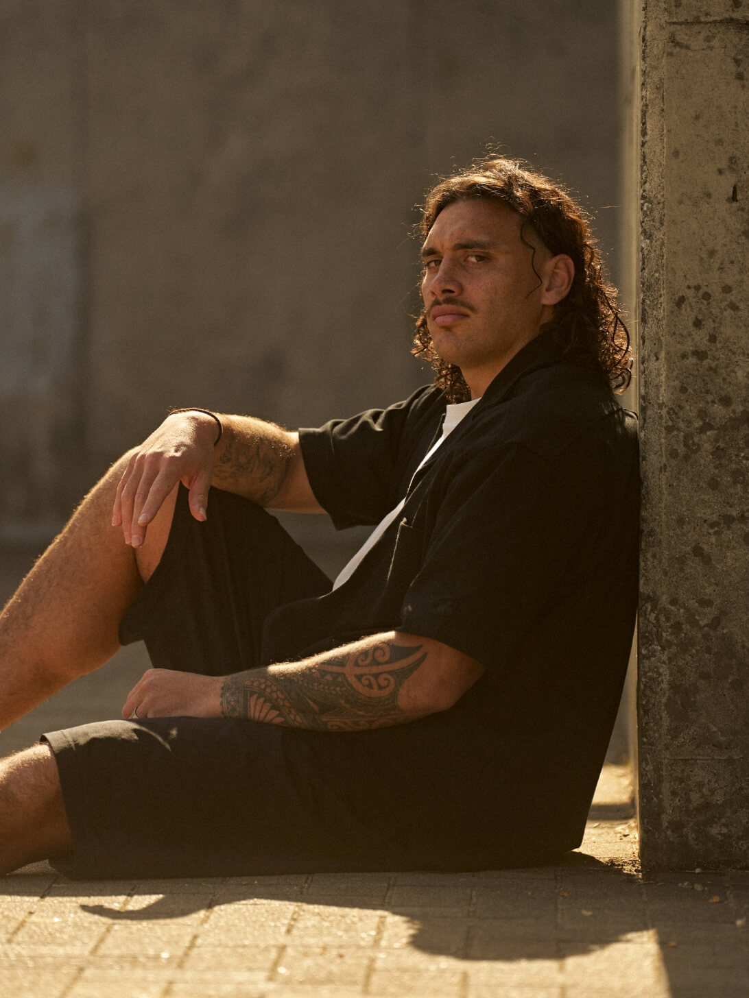 RUGBY JERSEY OPEN COLLAR SHIRT・S/S TEE HAKA WAR CRY・FIELD SHORTS