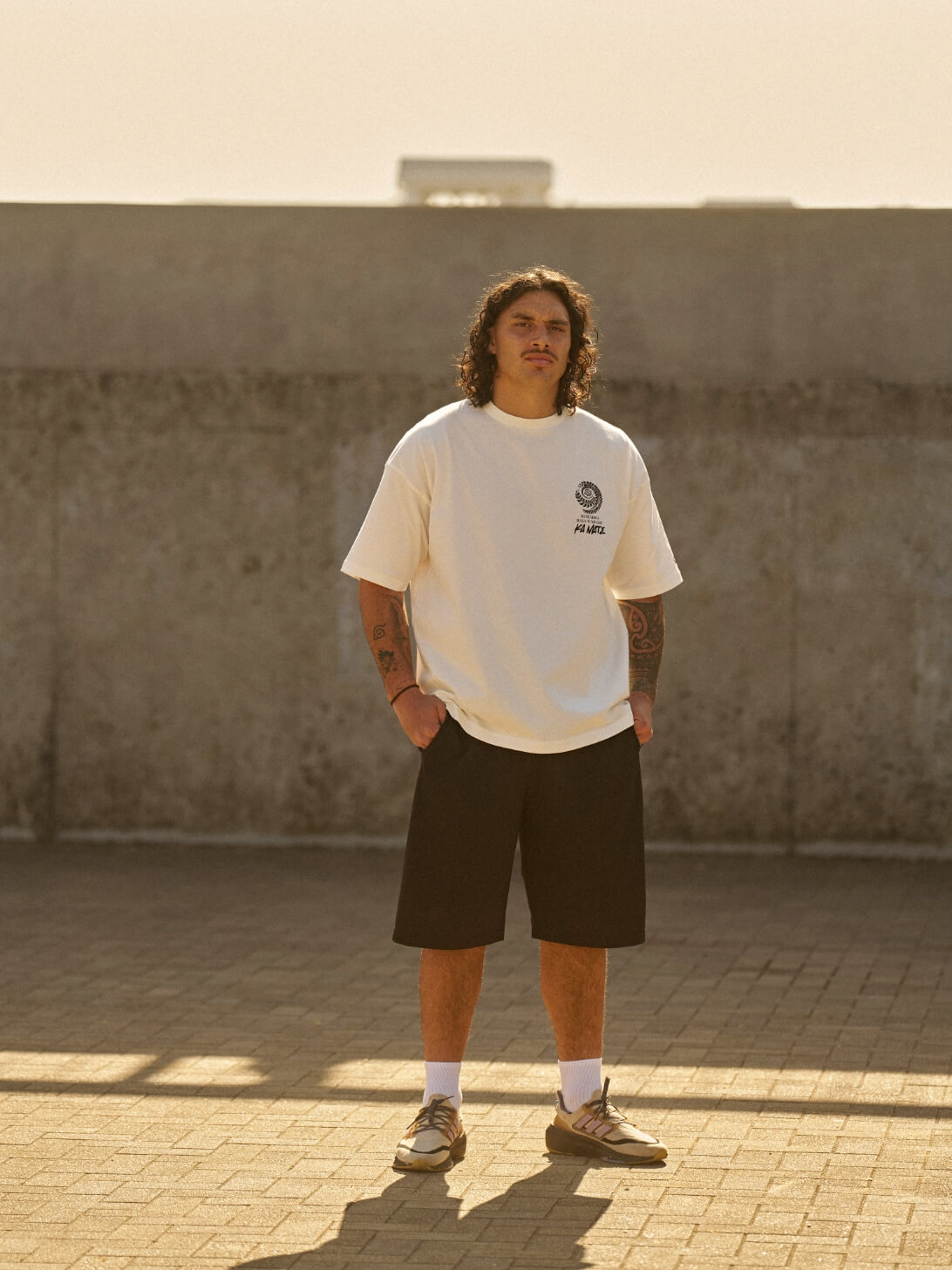 RUGBY JERSEY OPEN COLLAR SHIRT・S/S TEE HAKA WAR CRY・FIELD SHORTS