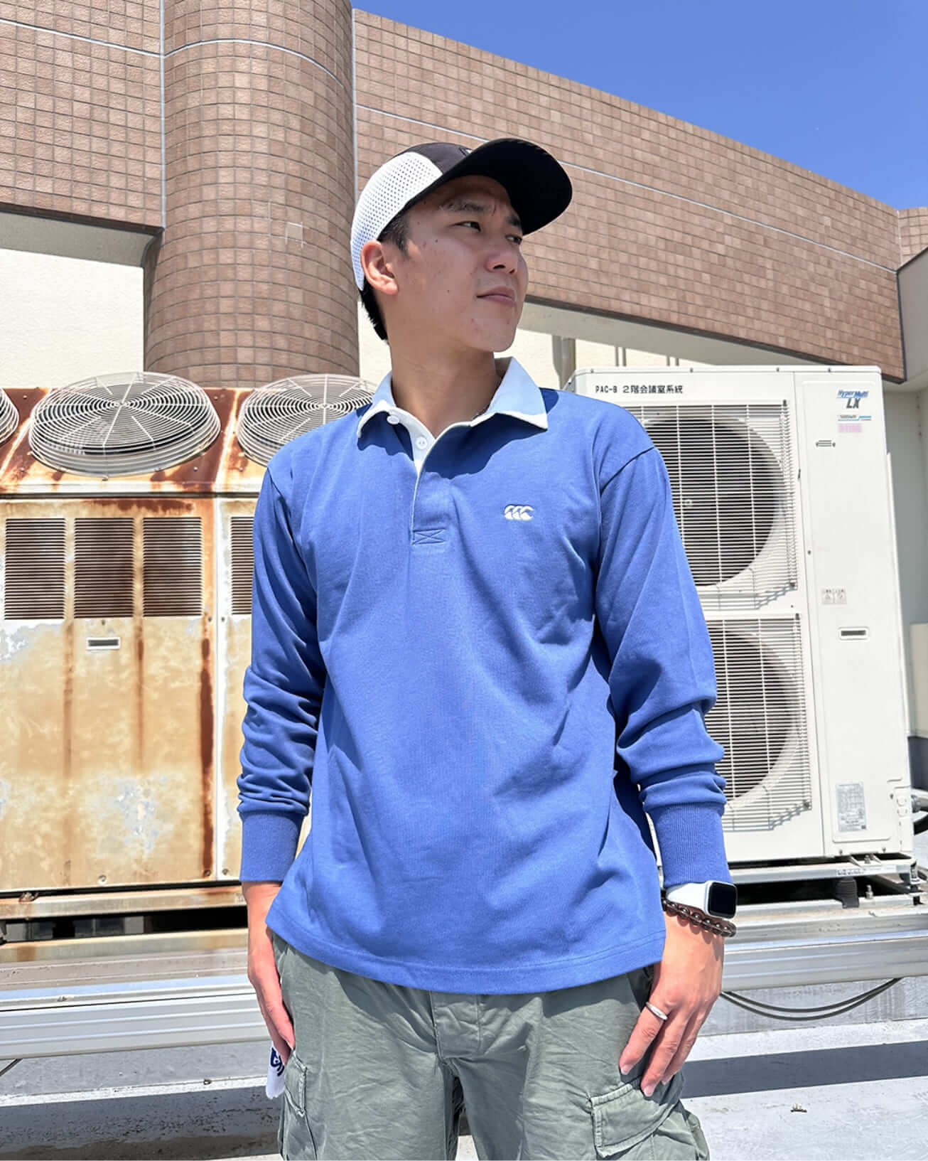 SOLID COLOR RUGBY JERSEY ロイヤルブルー（25）