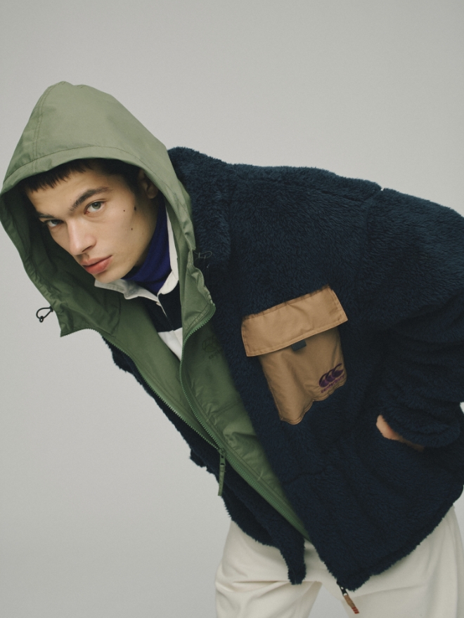 FLEECE ZIP JACKET,FIELD ZIP HOODY,JAPAN L/S ENG TYPE RUGBY JERSEY