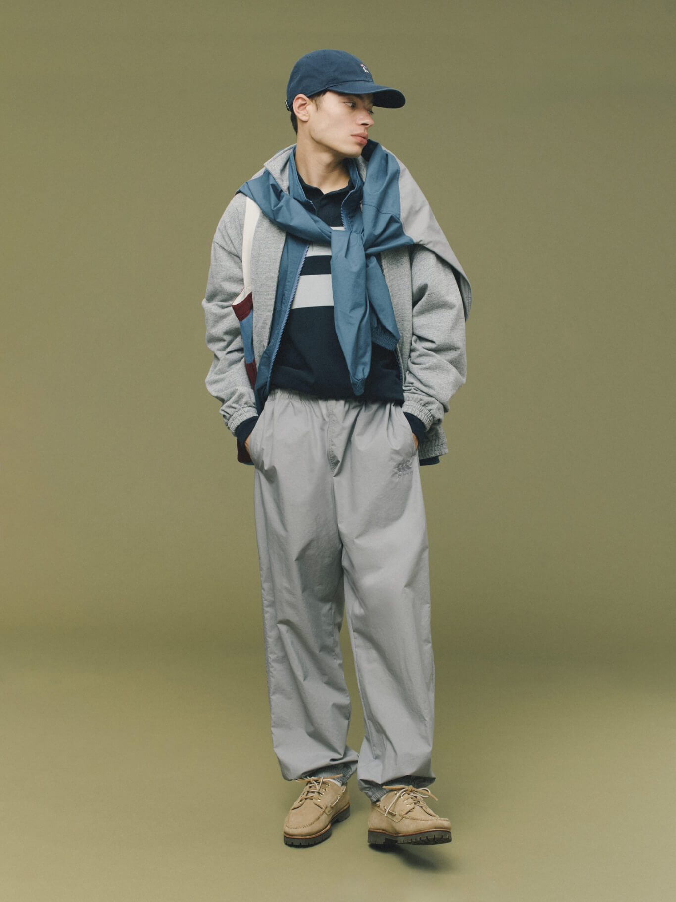 L/S ENG TYPE RUGBY JERSEY,FIELD ZIP HOODY,FIELD JACKET,RUGBY JERSEY TRACK JACKET,FIELD PANTS,STANDARD WASHED ICON CAP,RUGBY JERSEY TOTE BAG