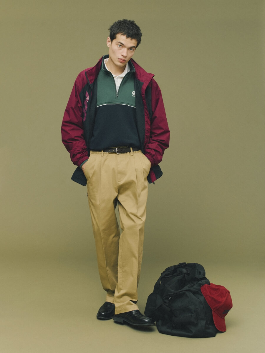 CANTERBURY WIND JACKET,FLEXWARM HALF ZIP SWEAT,L/S NZ TYPE RUGBY JERSEY,CHINO PANTS,CLASSIC LOGO CAP,SPORTS BAG