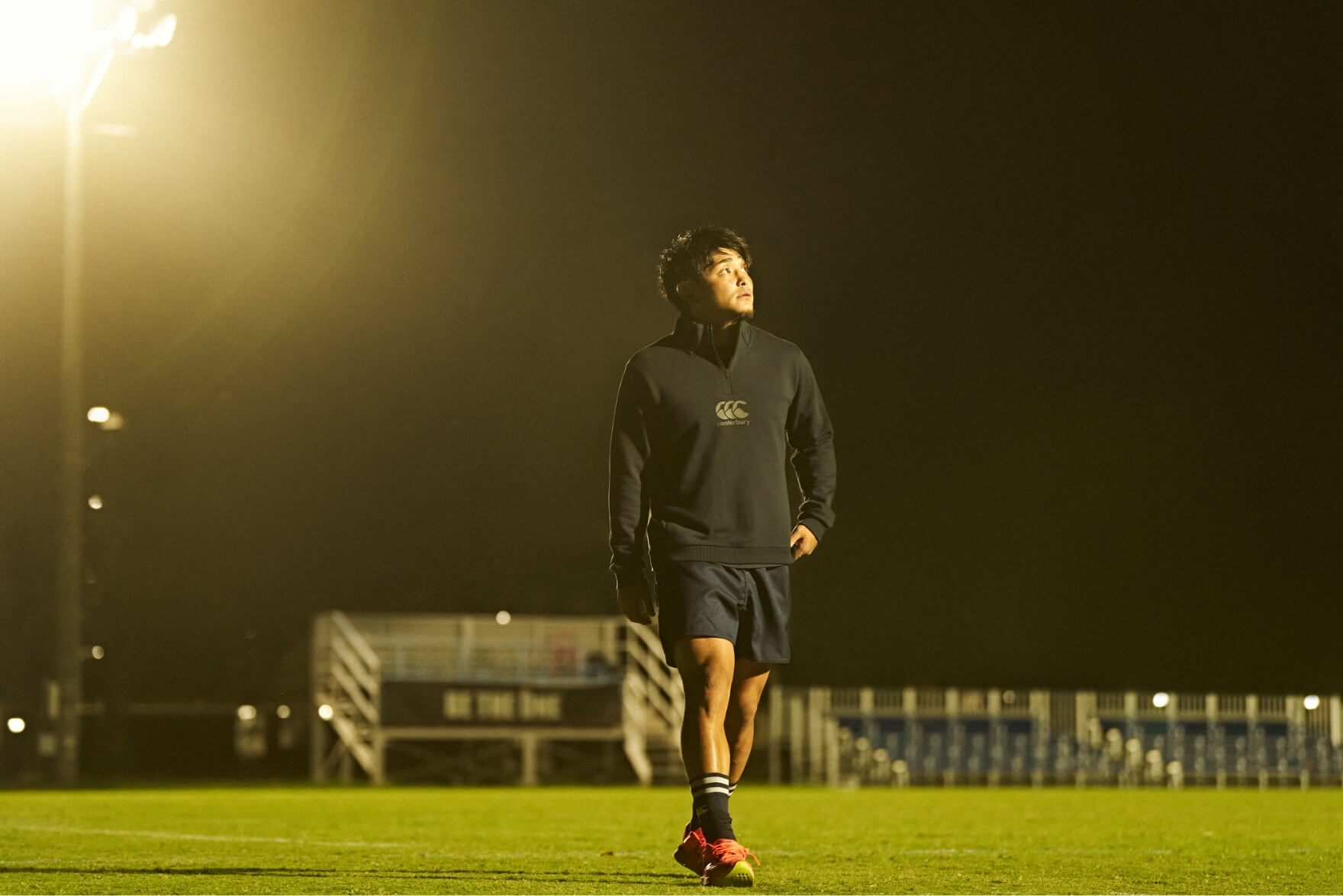 TOPS FLEXWARM HALF ZIP SWEAT,BOTTOMS RUGBY SHORTS[LONG]