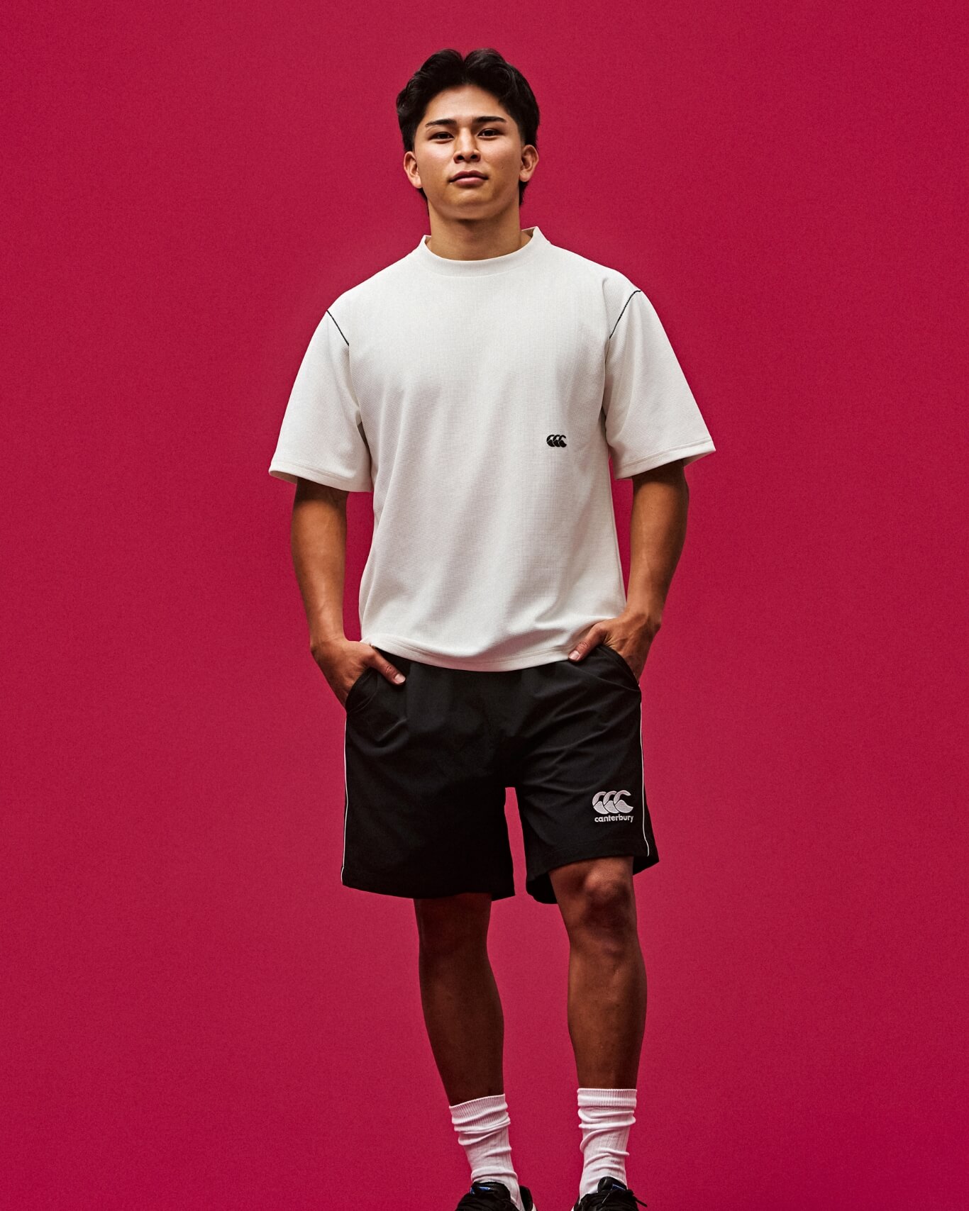 S/S SQUARE MESH TEE,D.A.F TEC X PRACTICE SHORTS