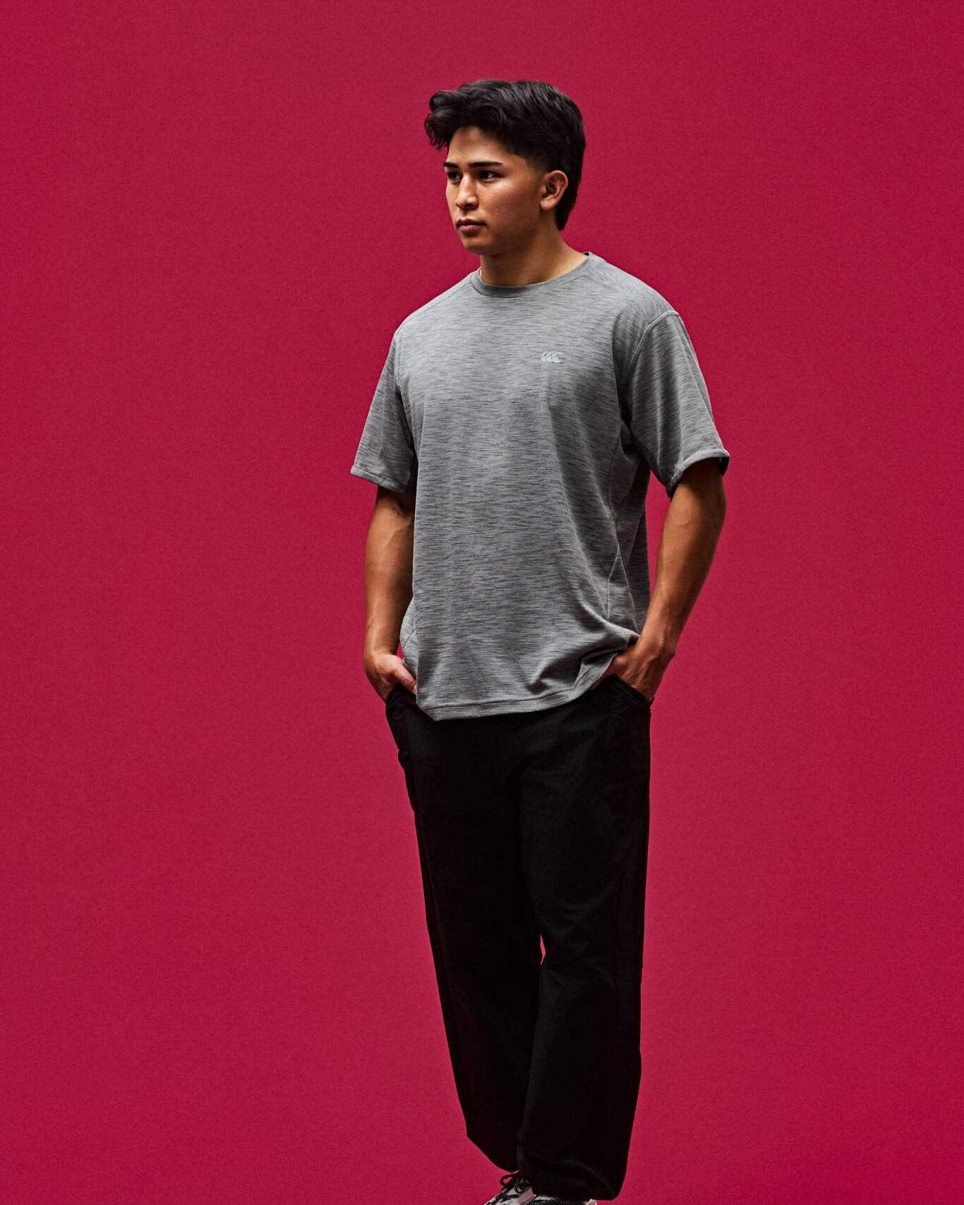 S/S WORK OUT TEE,DUAL PANTS