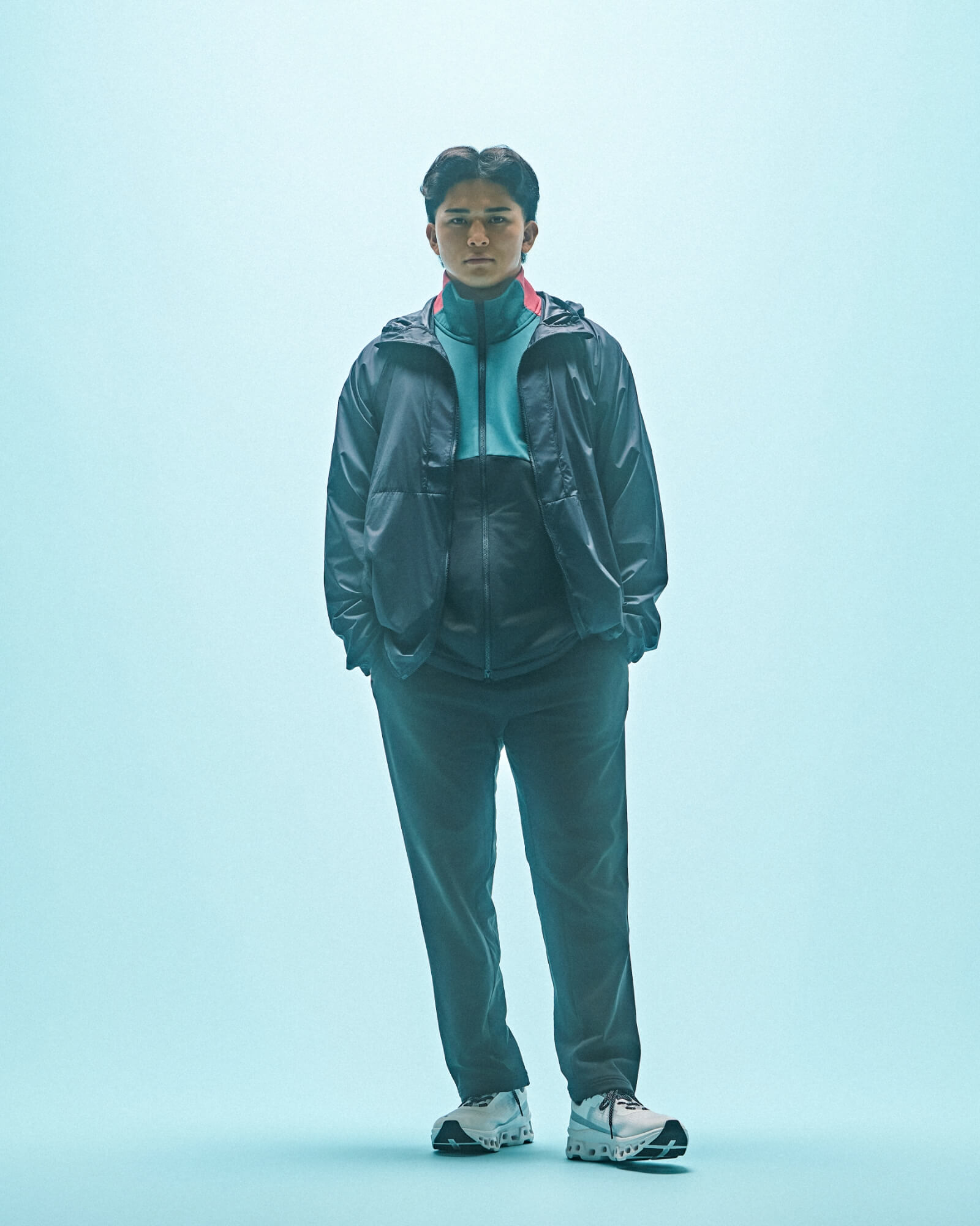 DRIVE ZIP UP,L/S SQUARE MESH TEE,DRIVE PANTS