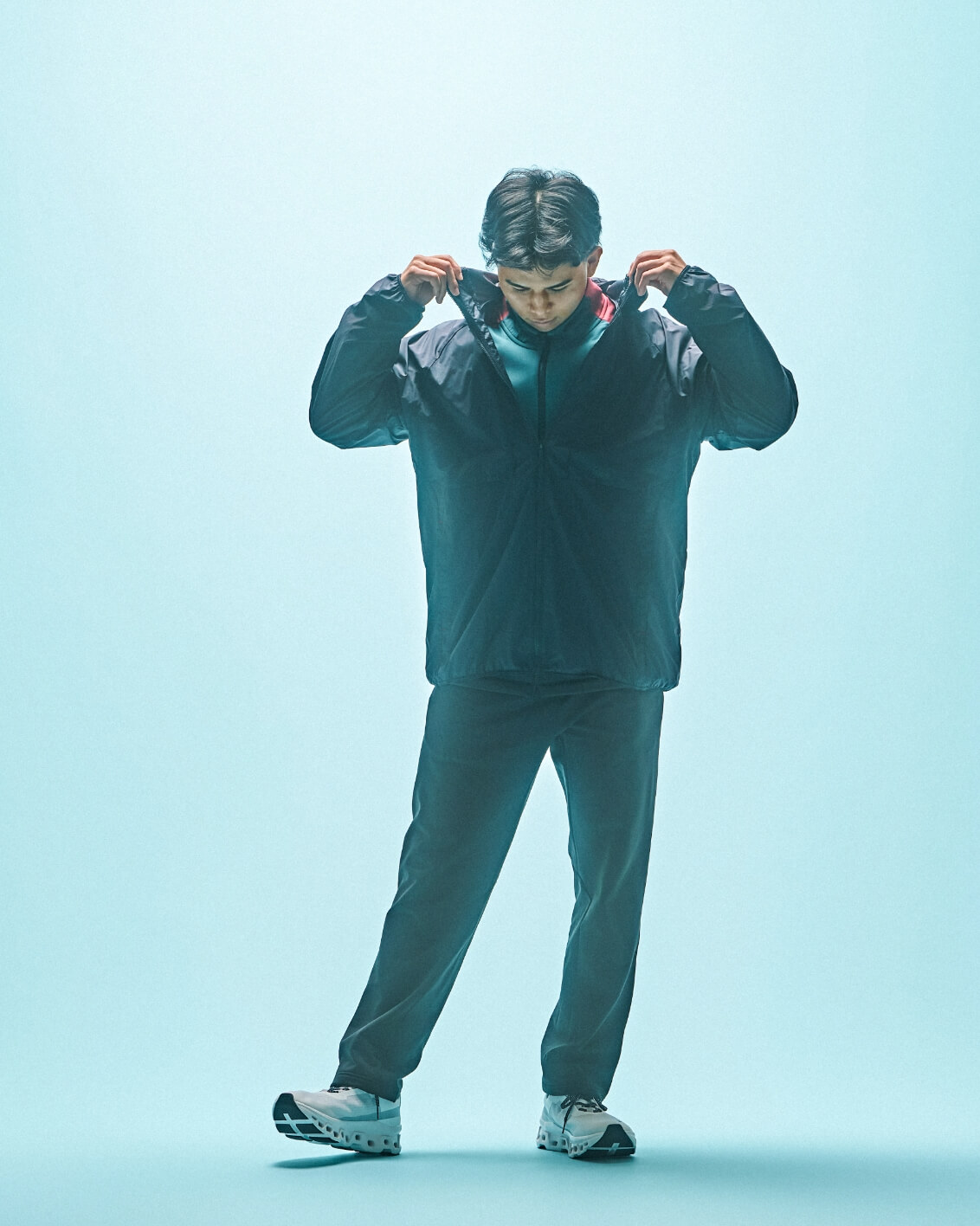 DRIVE ZIP UP,L/S SQUARE MESH TEE,DRIVE PANTS
