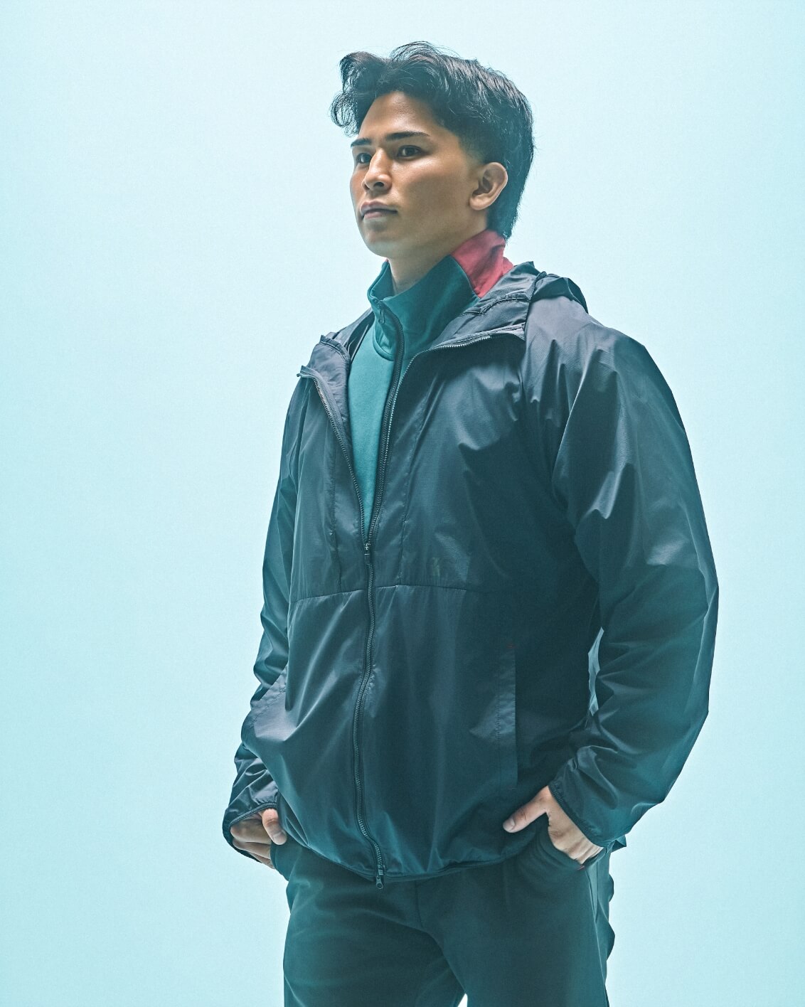 DRIVE ZIP UP,L/S SQUARE MESH TEE,DRIVE PANTS